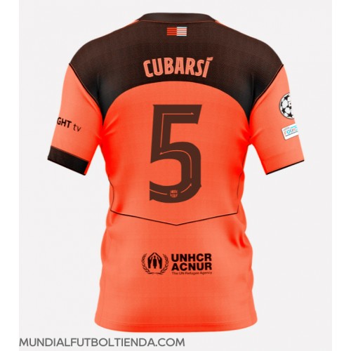 Camiseta Barcelona Pau Cubarsi #5 Tercera Equipación Replica 2025-26 mangas cortas